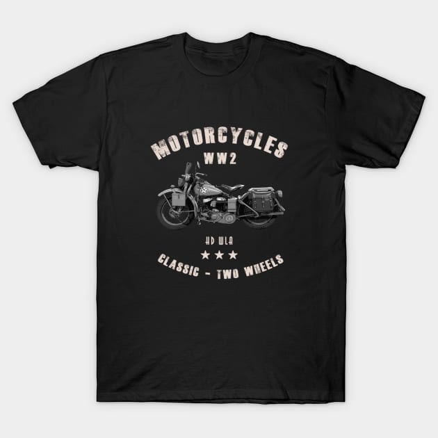 Harley WLA Retro Vintage Motorcycle WW2 Motorcycle Classic Retro